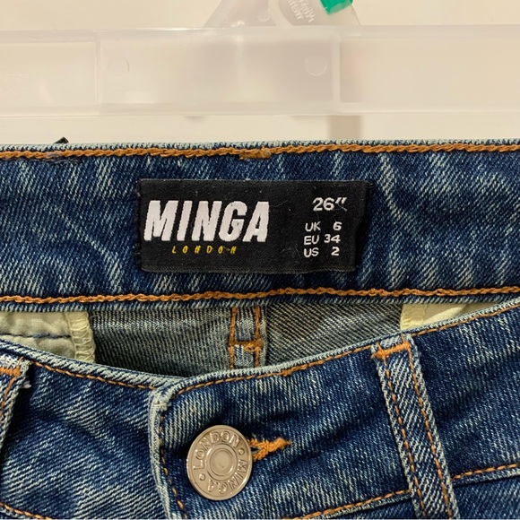 minga london jade overdye front pocket flare jeans - Picture 4 of 6